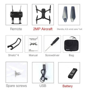 FOLDABLE QUADCOPTER DRONE WITH WIDE ANGLE HD CAMERA